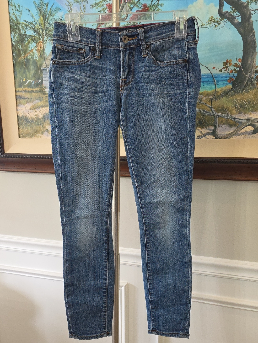 Lucky Brand Blue Skinny Charlie Capri Jeans